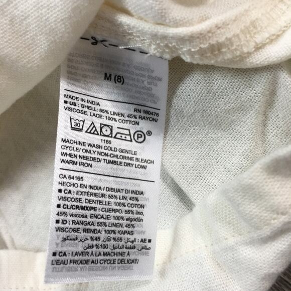 EUC Old Navy Sleeveless Crochet Romper Cream Girls M 8 - Picture 4 of 7